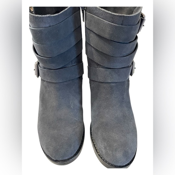 Vince Camuto VC-Webey Gray Suede Leather Ankle Booties...Size 6.5 - Picture 6 of 13